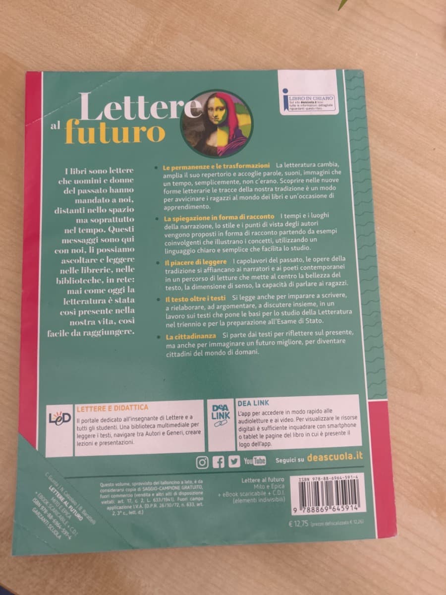 LETTERE AL FUTURO - VOLUME C MITO ED EPICA + EBOOK - foto 2