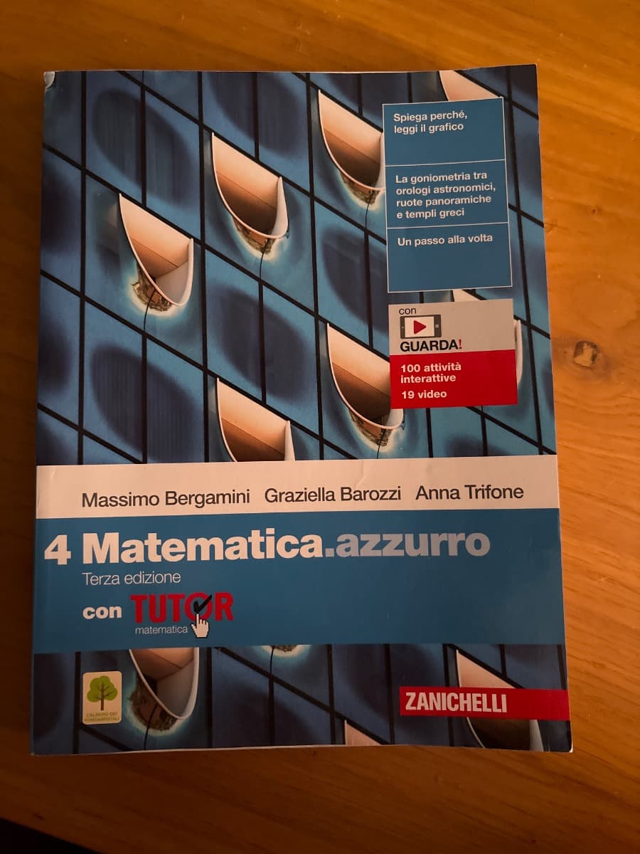 MATEMATICA.AZZURRO 3ED. - VOL. 4 CON TUTOR (LDM) - foto 1