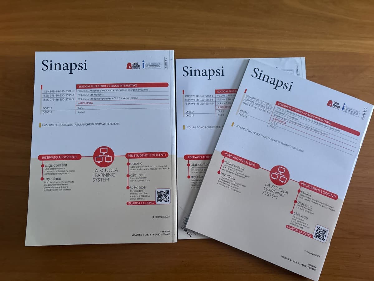 SINAPSI VOLUME 3 + CLIL3 + VERSO ESAME KIT ED. ALUNNI - foto 2