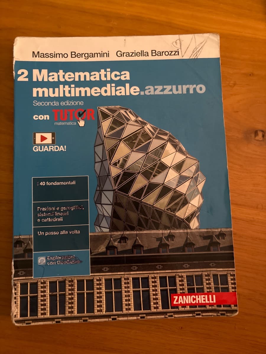 MATEMATICA MULTIMEDIALE.AZZURRO 2ED. - VOL. 2 CON TUTOR (LDM) - foto 1