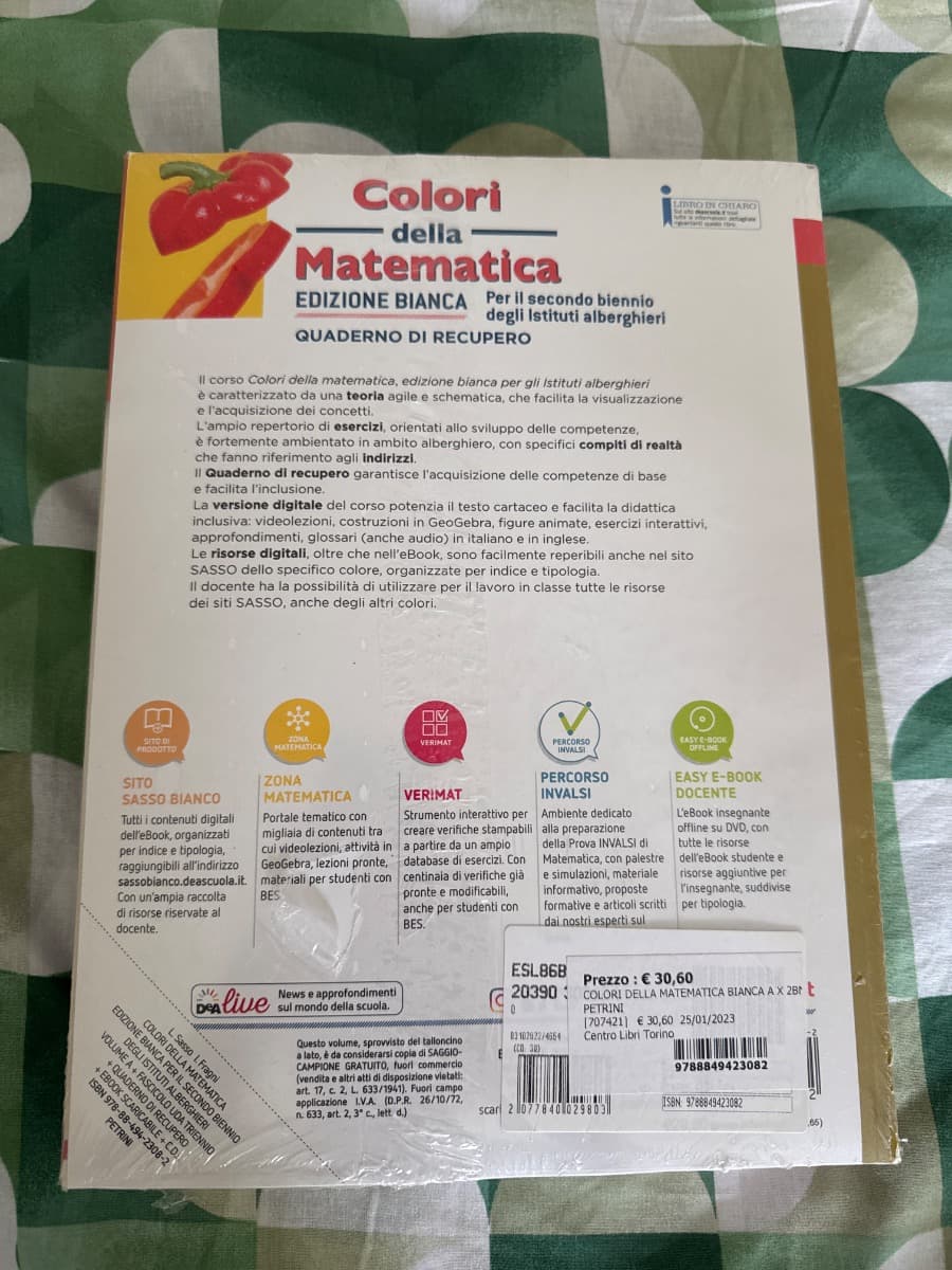 COLORI DELLA MATEMATICA - ED. BIANCA PER ISTITUTI ALBERGHIERI VOL. A + EBOOK+ - foto 2