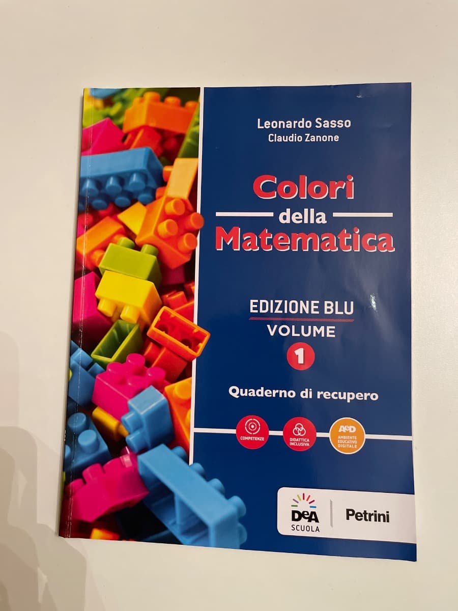 COLORI DELLA MATEMATICA - EDIZIONE BLU VOLUME 1 + QUADERNO 1 + EBOOK - foto 1
