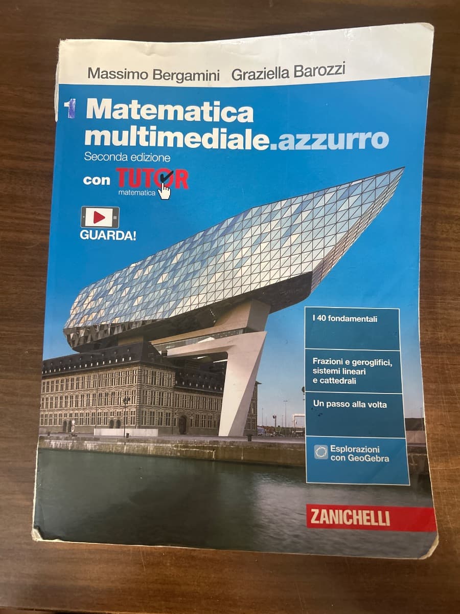 MATEMATICA MULTIMEDIALE.AZZURRO 2ED. - VOL. 1 CON TUTOR (LDM) - foto 1