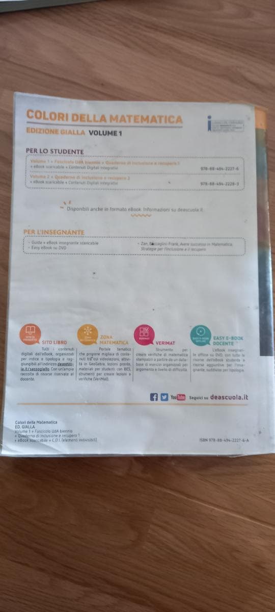 COLORI DELLA MATEMATICA - EDIZIONE GIALLA VOLUME 1 + EBOOK - foto 2
