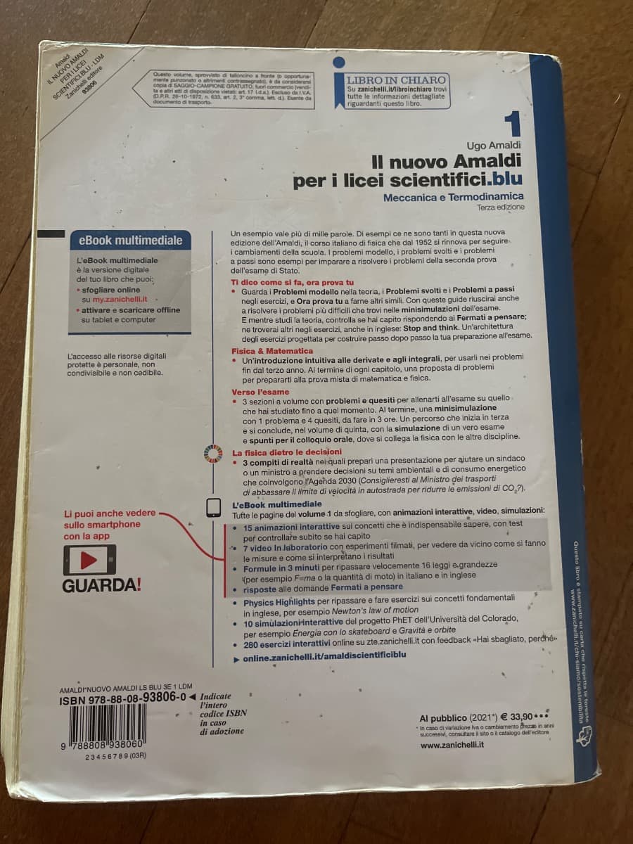 NUOVO AMALDI PER I LICEI SCIENTIFICI.BLU (IL) 3ED. - VOL. 1 (LDM) - foto 2