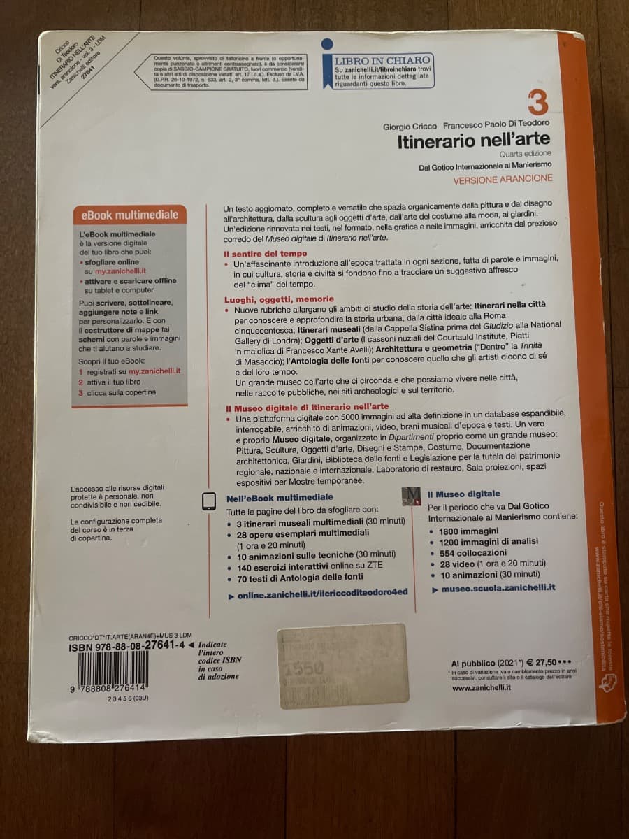 ITINERARIO NELL'ARTE 4A EDIZIONE VERSIONE ARANCIONE - VOL. 3 + MUSEO (LDM) - foto 2