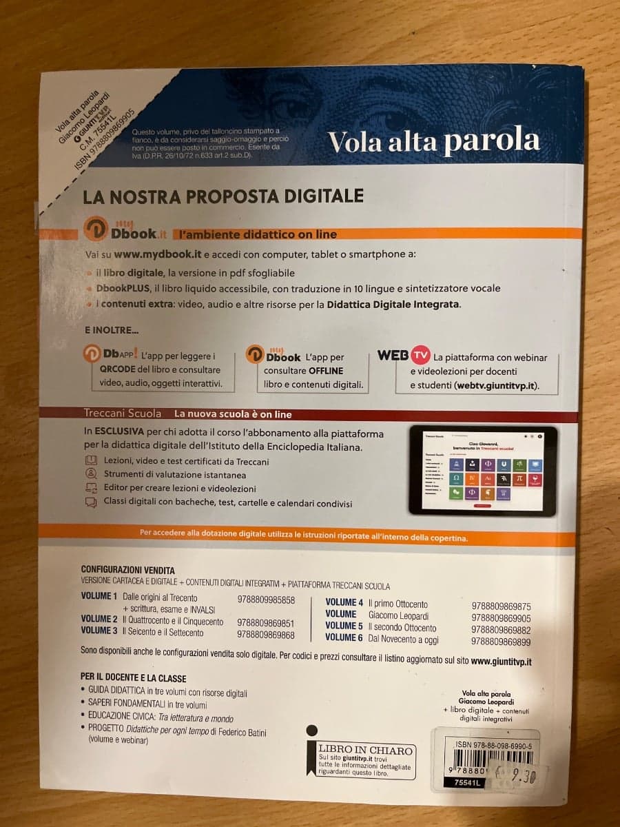 VOLA ALTA PAROLA - LEOPARDI - foto 2
