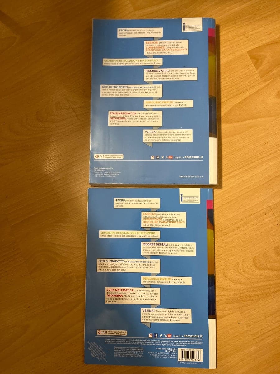 COLORI DELLA MATEMATICA ED.AZZURRA - VOLUME 4+QUAD.INCLUSIONE E RECUP 4+EBOOK - foto 2