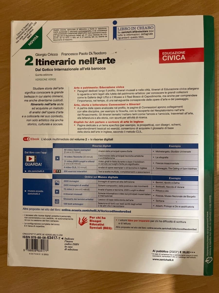 ITINERARIO NELL'ARTE EDIZIONE VERDE 5ED - VOLUME 2 (LDM) - foto 2