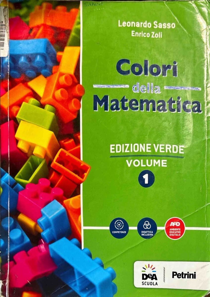 COLORI DELLA MATEMATICA - EDIZIONE VERDE VOLUME 1 + QUADERNO 1 + EBOOK - foto 1