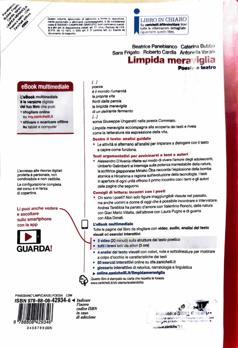 LIMPIDA MERAVIGLIA - POESIA E TEATRO (LDM) - foto 2
