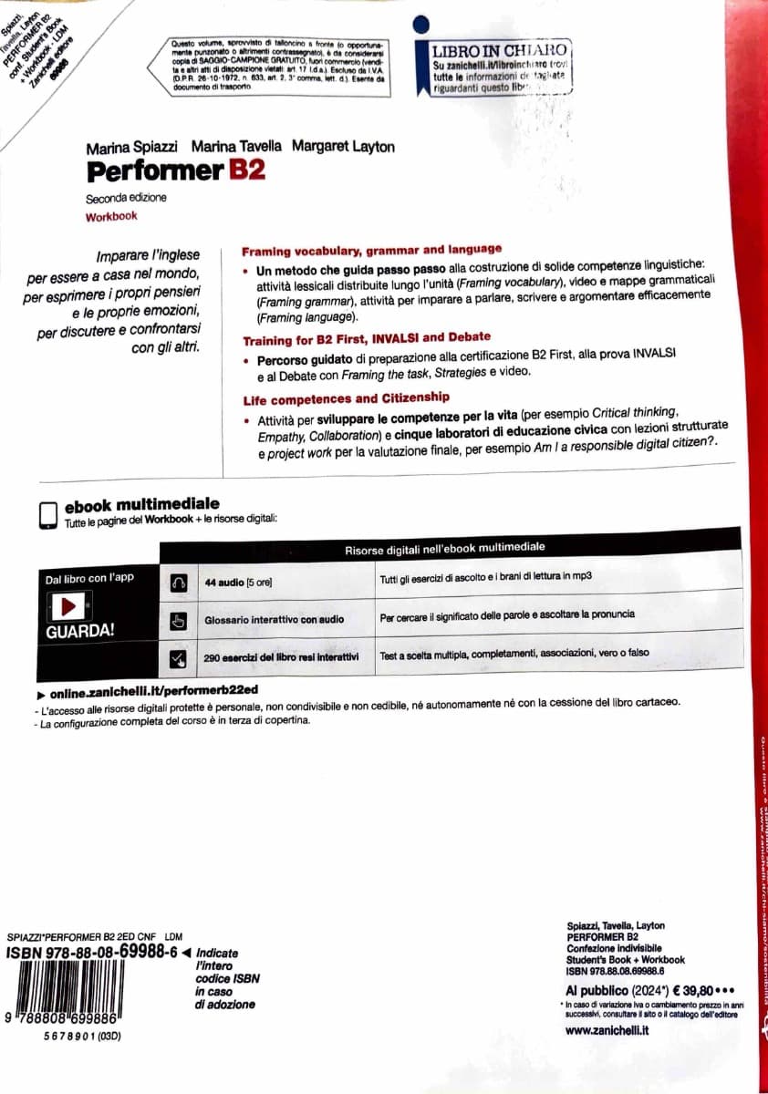 PERFORMER B2 2ED - CONFEZIONE STUDENT'S BOOK + WORKBOOK (LDM) - foto 2