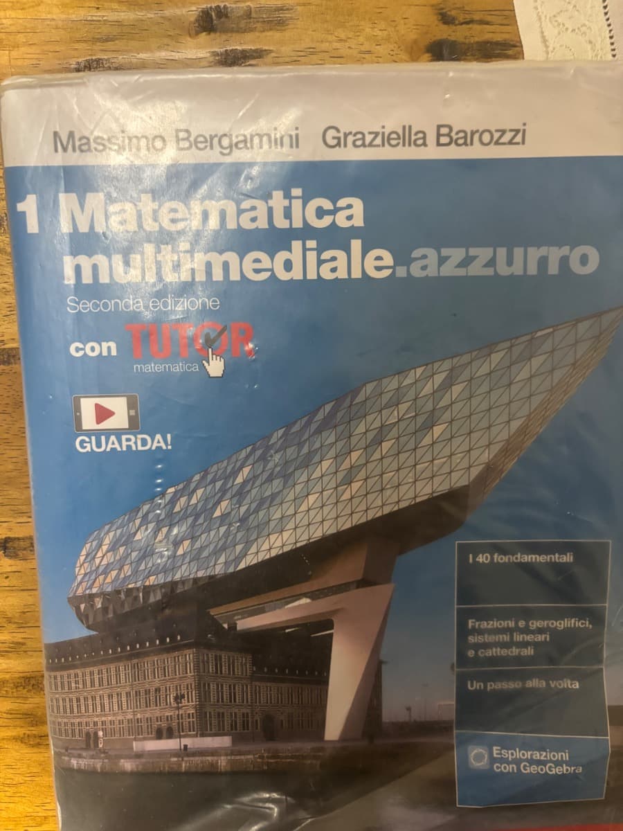 MATEMATICA MULTIMEDIALE.AZZURRO 2ED. - VOL. 1 CON TUTOR (LDM) - foto 1