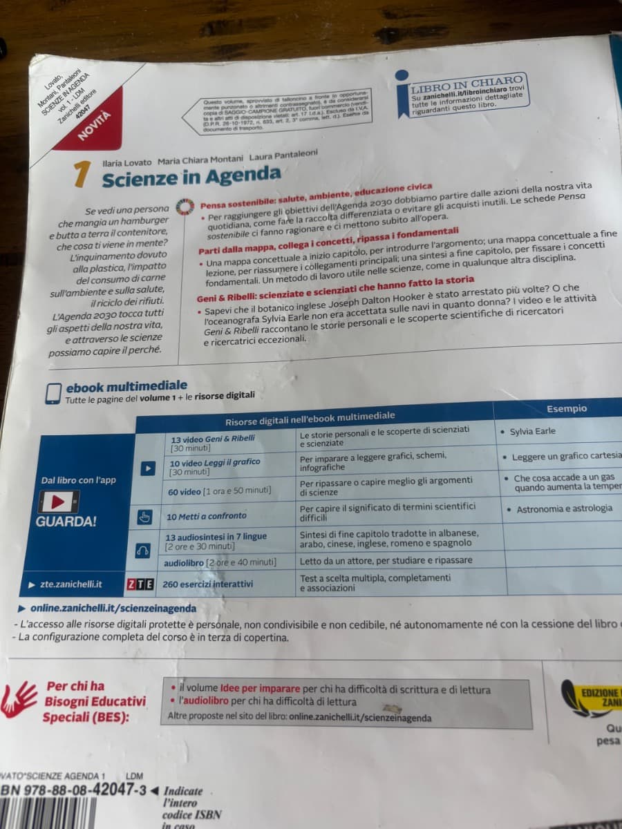 SCIENZE IN AGENDA - VOLUME 1 (LDM) - foto 2