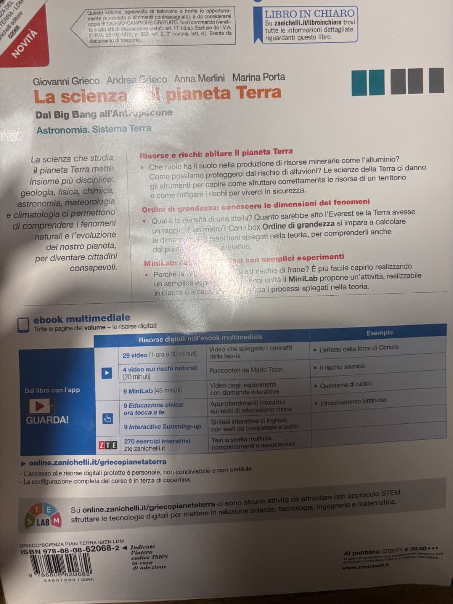 SCIENZA DEL PIANETA TERRA (LA) - ASTRONOMIA - SISTEMA TERRA (LDM) - foto 2