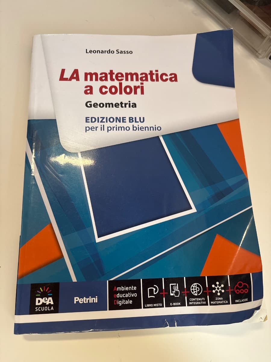 MATEMATICA A COLORI (LA) EDIZIONE BLU GEOMETRIA + EBOOK - foto 1