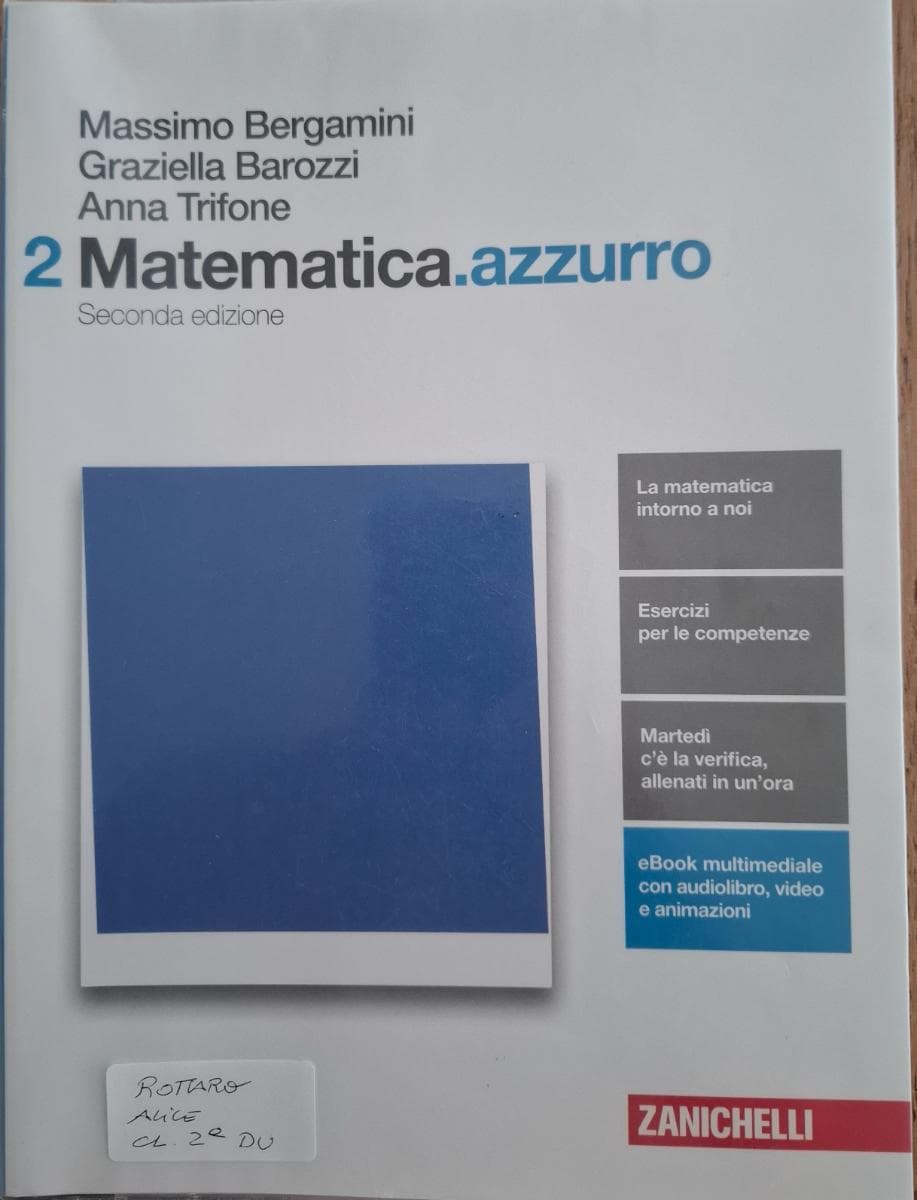 MATEMATICA.AZZURRO 2ED. - VOLUME 2 (LDM) - foto 1