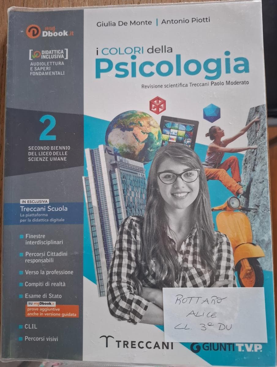 COLORI DELLA PSICOLOGIA 2 BIENNIO - foto 1