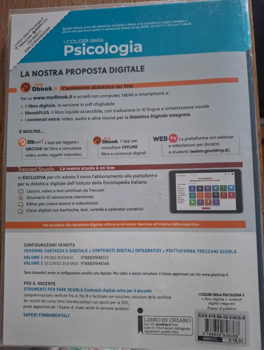 COLORI DELLA PSICOLOGIA 2 BIENNIO - foto 2
