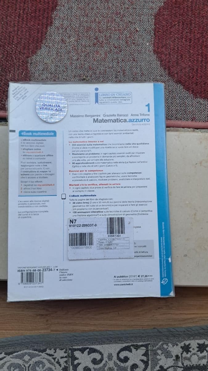 MATEMATICA.AZZURRO 2ED. - VOLUME 1 (LDM) - foto 2