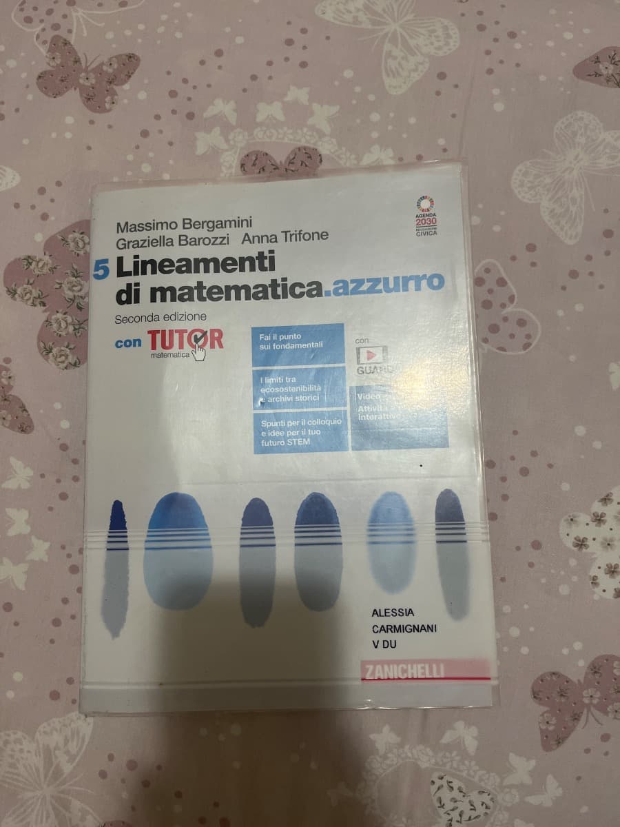 LINEAMENTI DI MATEMATICA.AZZURRO 2ED. - VOLUME 5 CON TUTOR (LDM) - foto 1