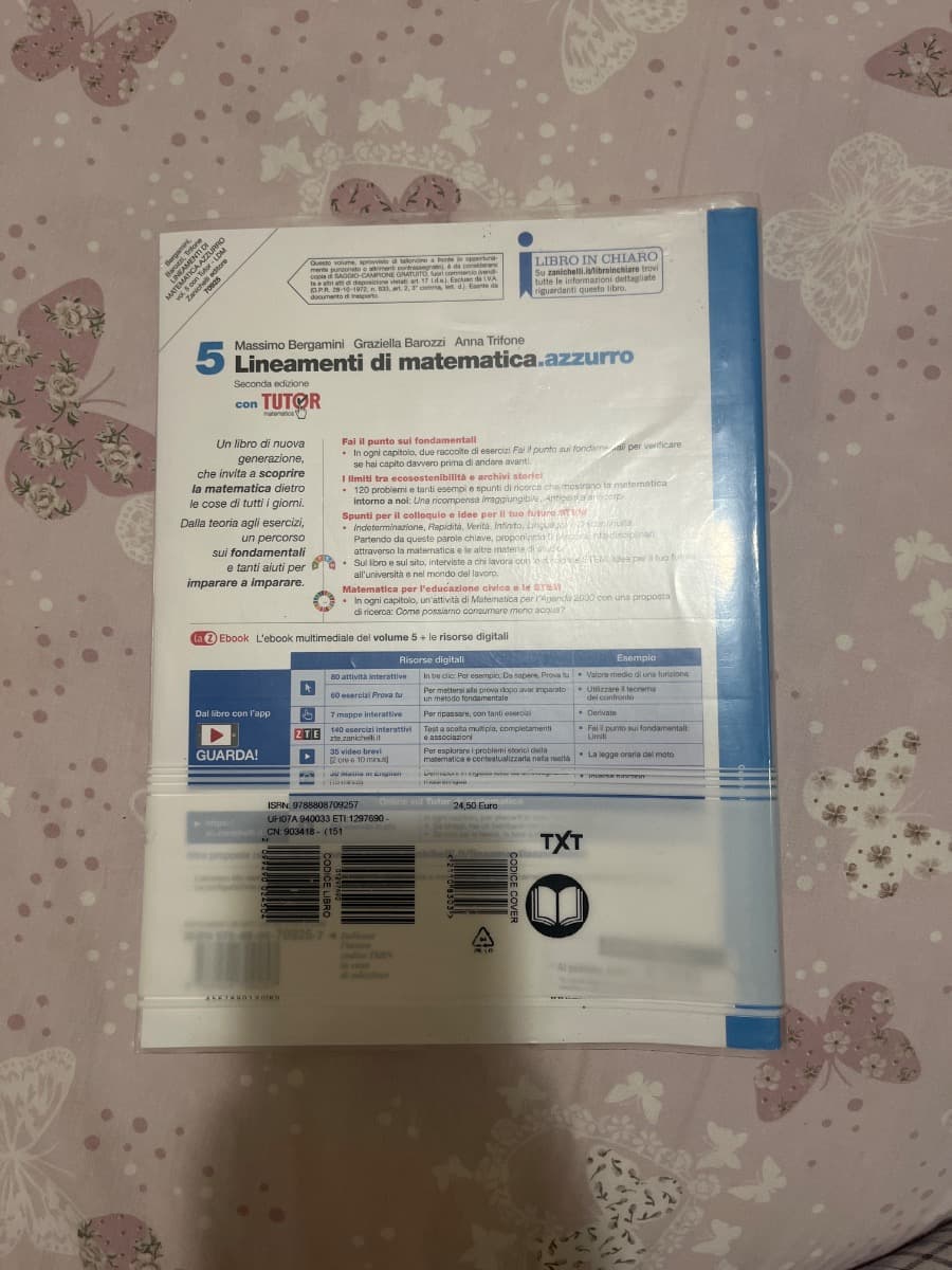 LINEAMENTI DI MATEMATICA.AZZURRO 2ED. - VOLUME 5 CON TUTOR (LDM) - foto 2