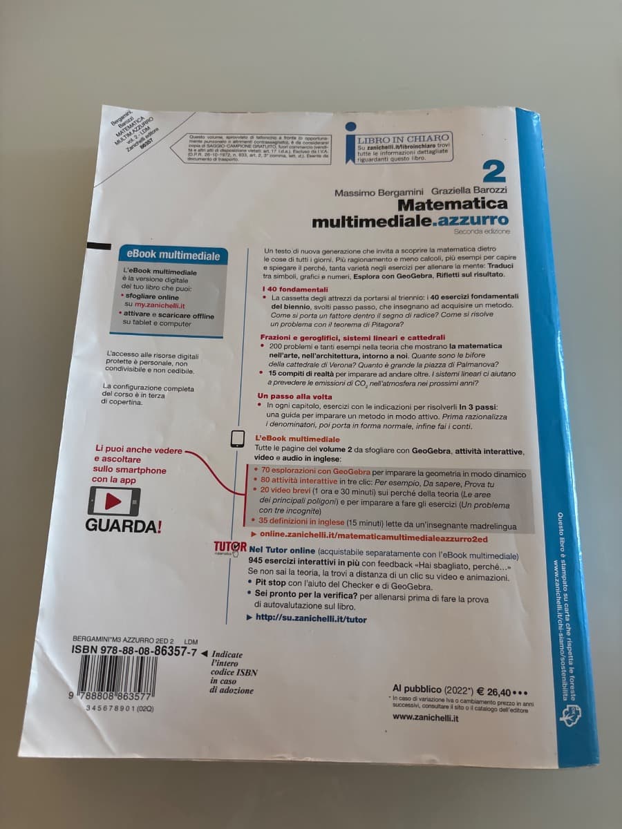 MATEMATICA MULTIMEDIALE.AZZURRO 2ED. - VOL. 2 (LDM) - foto 2