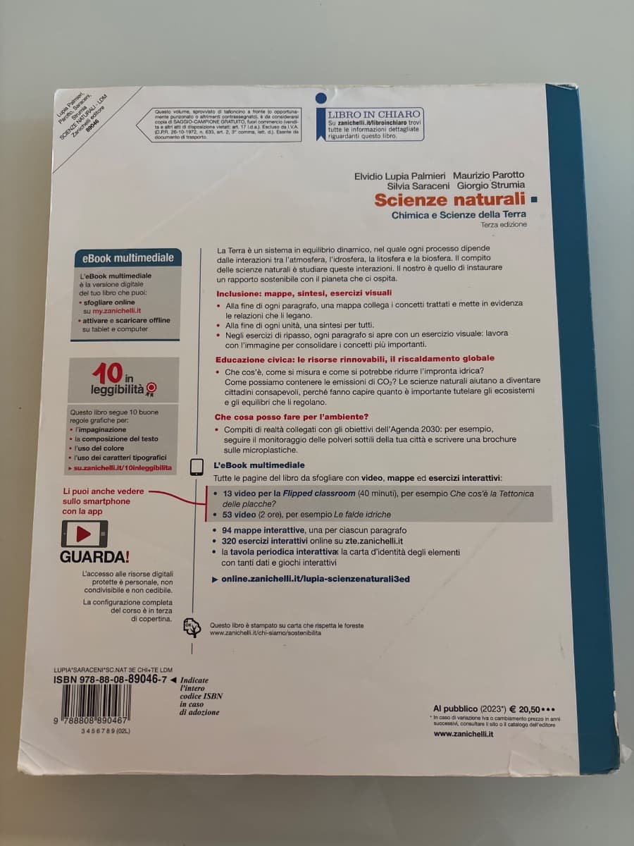SCIENZE NATURALI 3ED. - CHIMICA E SCIENZE DELLA TERRA (LDM) - foto 2