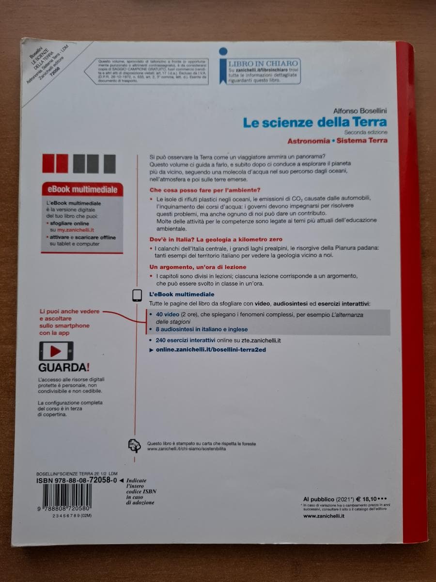 SCIENZE DELLA TERRA 2ED. (LE) - VOL. PRIMO BIENNIO (LDM) - foto 2