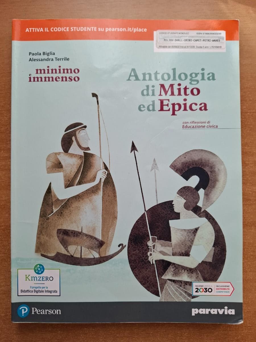 MINIMO E IMMENSO ANTOLOGIA DI MITO ED EPICA - foto 1