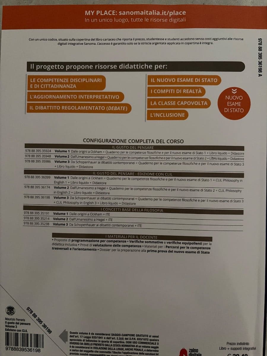 GUSTO DEL PENSARE 3 - EDIZIONE CON CLIL (IL) - foto 2