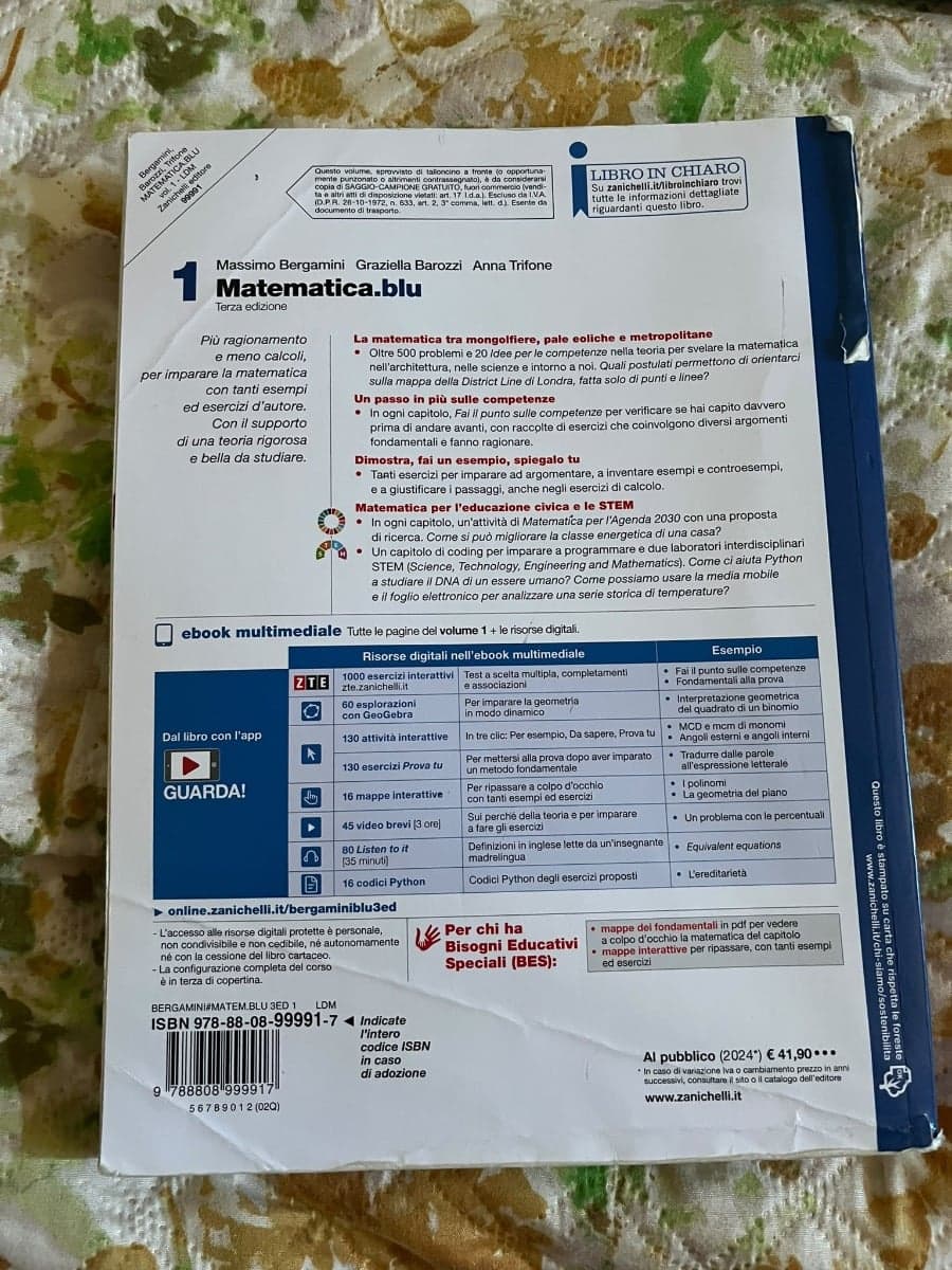 MATEMATICA.BLU 3ED - VOLUME 1 (LDM) - foto 2