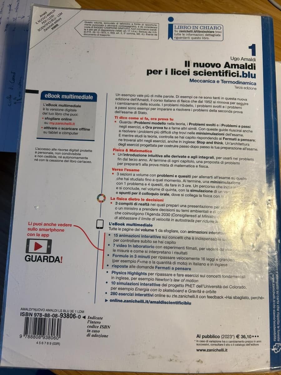 NUOVO AMALDI PER I LICEI SCIENTIFICI.BLU (IL) 3ED. - VOL. 1 (LDM) - foto 2