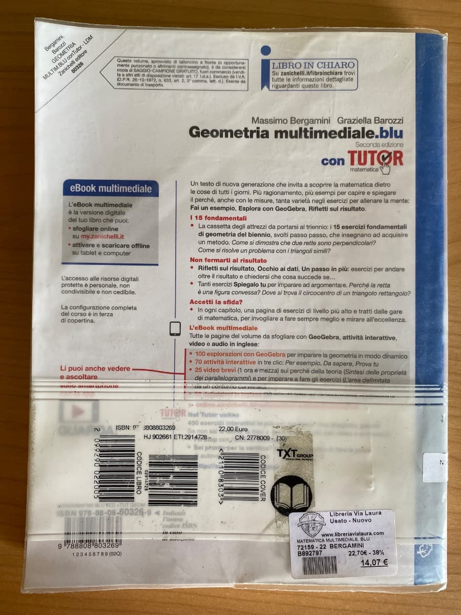 MATEMATICA MULTIMEDIALE.BLU - VOLUME GEOMETRIA CON TUTOR (LDM) - foto 2