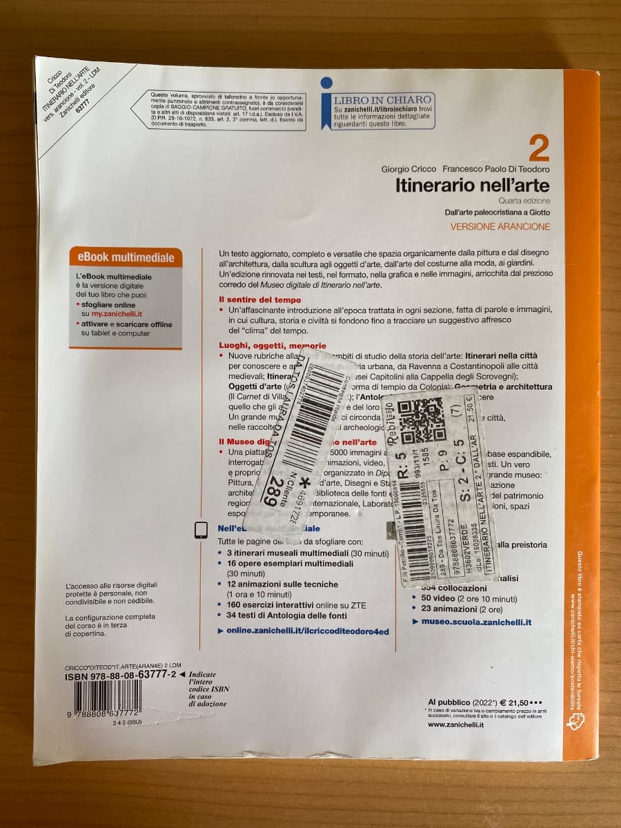 ITINERARIO NELL'ARTE 4A EDIZIONE VERSIONE ARANCIONE - VOL. 2 (LDM) - foto 2