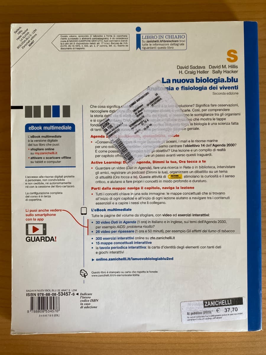 NUOVA BIOLOGIA.BLU 2ED. (LA) - ANATOMIA E FISIOLOGIA DEI VIVENTI S (LDM) - foto 2