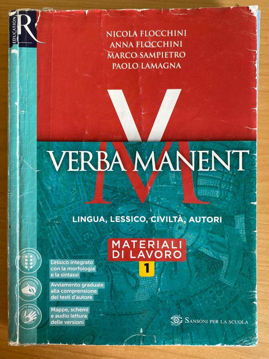 VERBA MANENT: LINGUA, LESSICO, CIVILTÀ, AUTORI (MATERIALI DI LAVORO 1) - foto 1