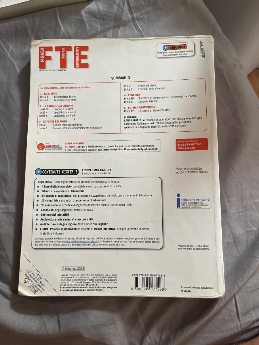 FTE - FISICA TEORIE ESPERIMENTI + LABORATORIO - foto 2