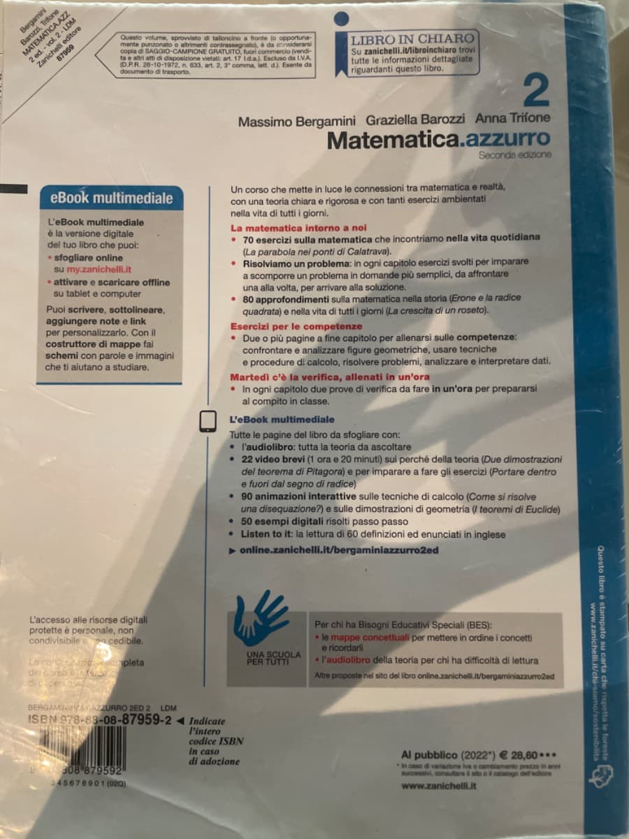 MATEMATICA.AZZURRO 2ED. - VOLUME 2 (LDM) - foto 2