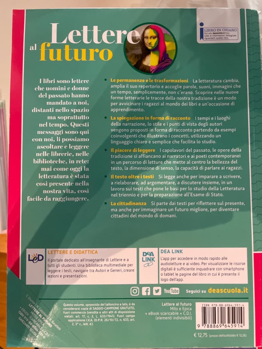 LETTERE AL FUTURO - VOLUME C MITO ED EPICA + EBOOK - foto 2