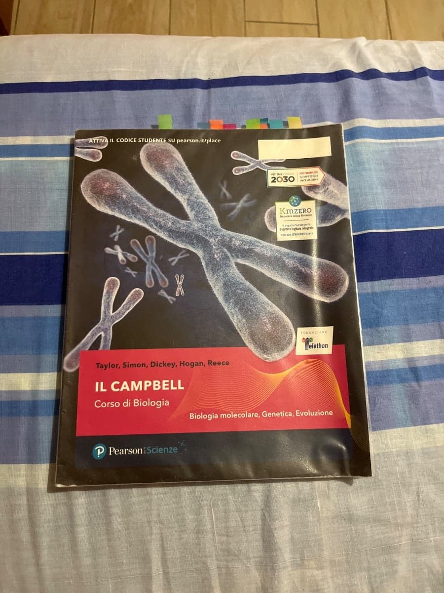 CAMPBELL - CORSO DI BIOLOGIA - SECONDO BIENNIO - BIOLOGIA MOLECOLARE, GENE - foto 1