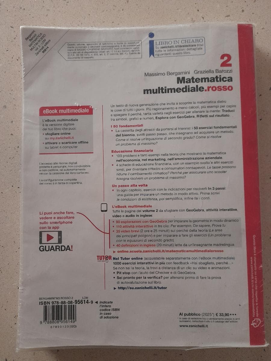 MATEMATICA MULTIMEDIALE.ROSSO - VOL. 2 (LDM) - foto 2