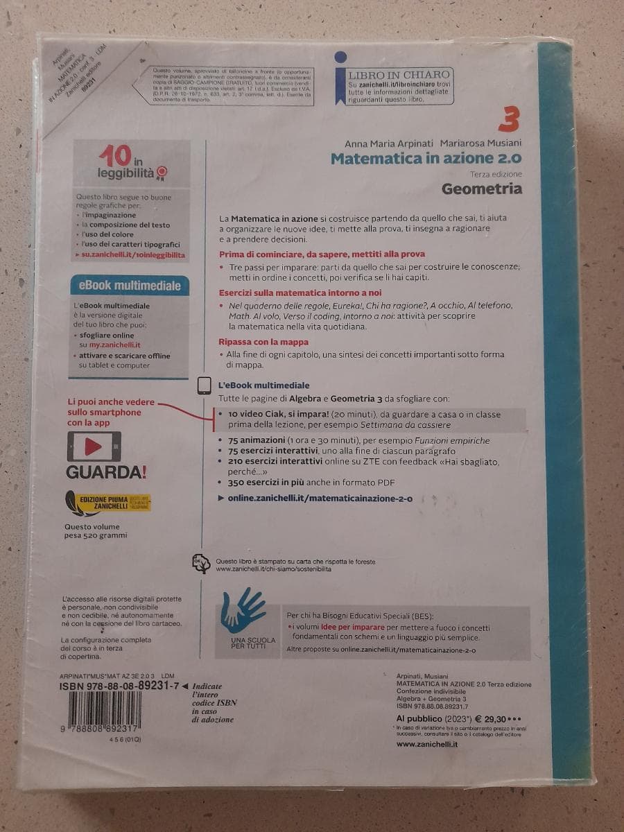 MATEMATICA IN AZIONE - TERZA EDIZIONE 2 0 - CONF ARITM 3 + GEOM 3 (LDM) - foto 2