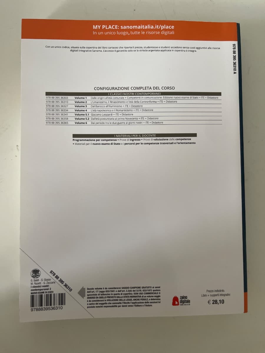 CLASSICI NOSTRI CONTEMPORANEI 2 EDIZIONE NUOVO ESAME DI STATO (I) - foto 2