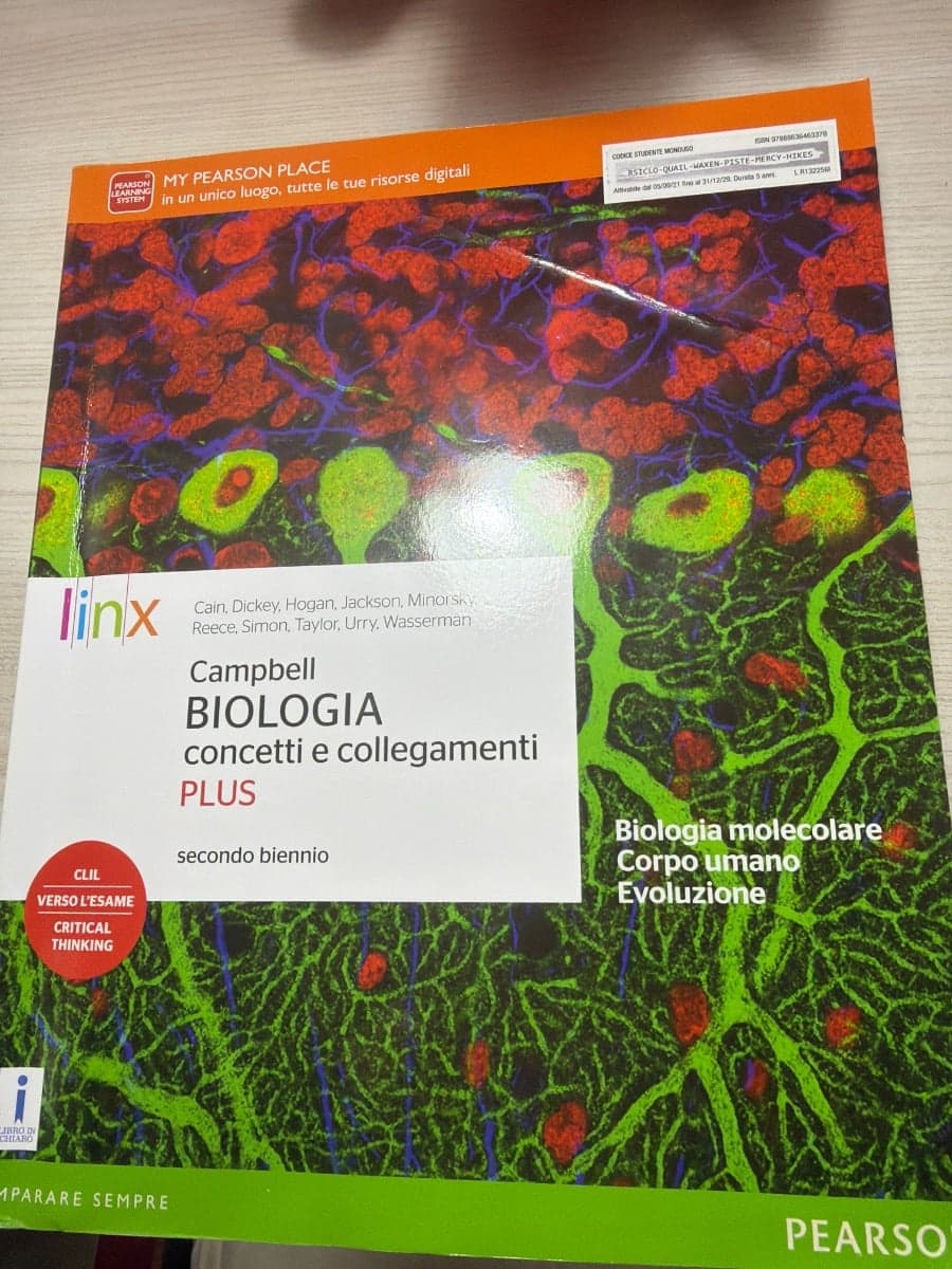 CAMPBELL BIOLOGIA CONCETTI E COLLEGAMENTI PLUS SECONDO BIENNIO - foto 1