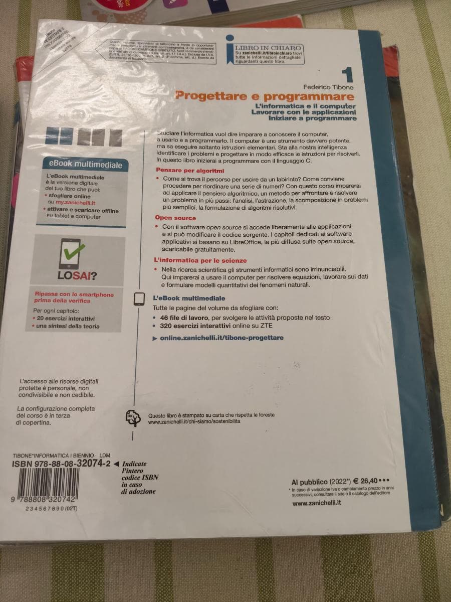 PROGETTARE E PROGRAMMARE - VOLUME 1 (LDM) - foto 2