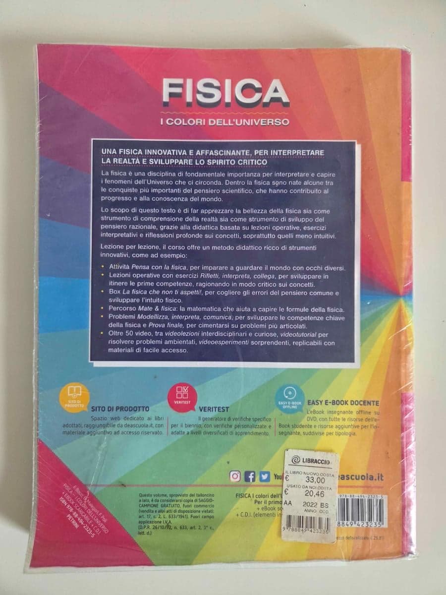 FISICA - I COLORI DELL'UNIVERSO - VOLUME UNICO + EBOOK - foto 2