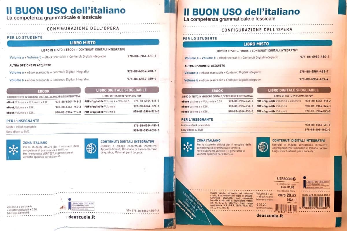 BUON USO DELL'ITALIANO (IL) VOLUME A + EBOOK + VOLUME B + EBOOK - foto 2