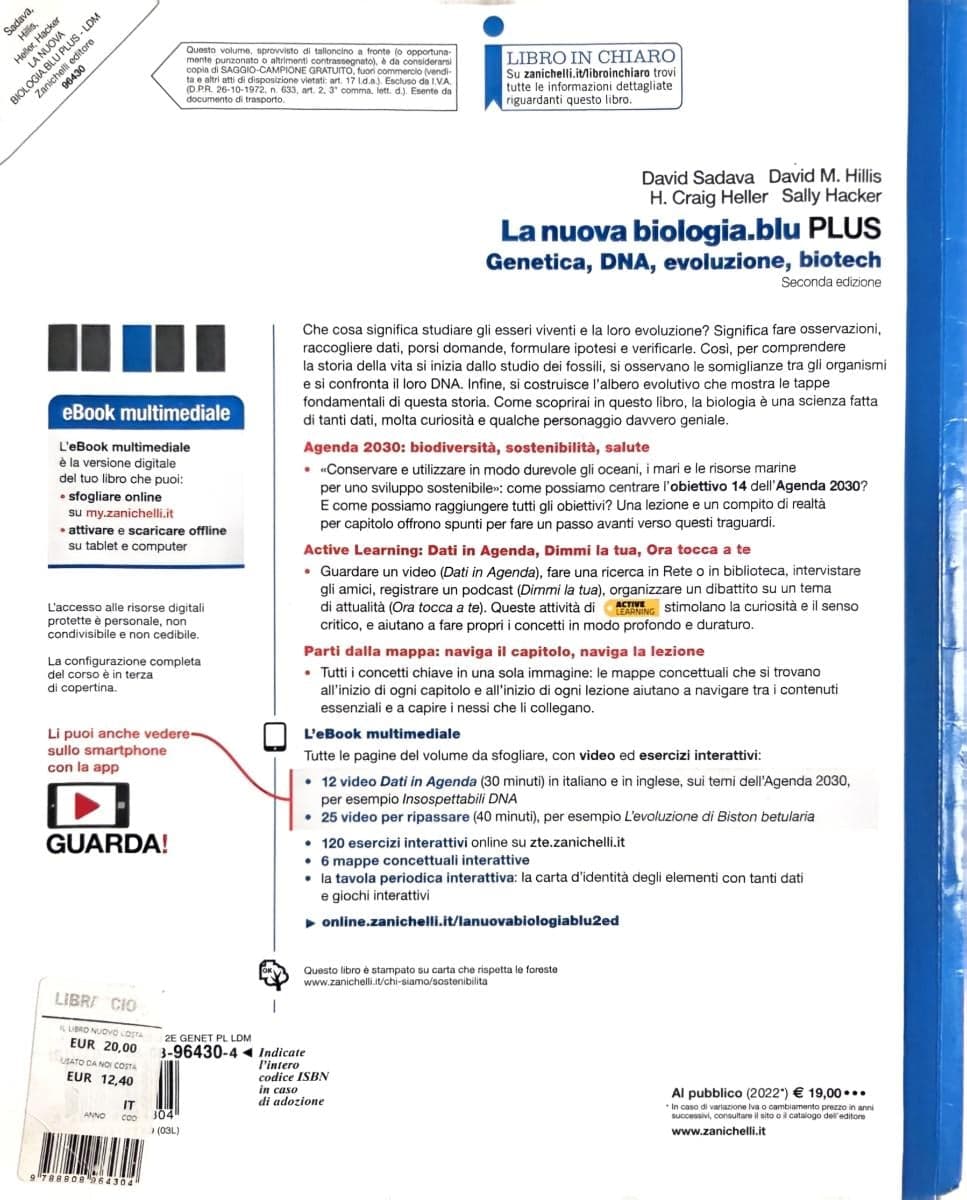 NUOVA BIOLOGIA.BLU 2ED. (LA) - LA BIOSFERA, LA CELLULA E I VIVENTI PLUS (LDM) - foto 2