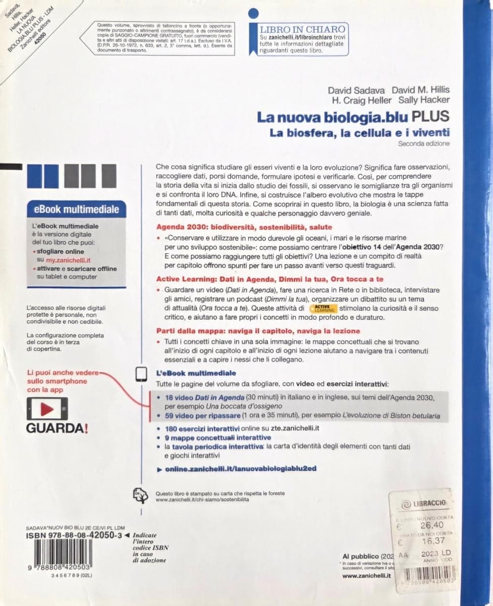 NUOVA BIOLOGIA.BLU 2ED. (LA) - LA BIOSFERA, LA CELLULA E I VIVENTI PLUS (LDM) - foto 2